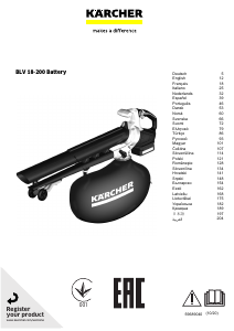 Εγχειρίδιο Kärcher BLV 18-200 Battery Φυσητήρας φύλλων