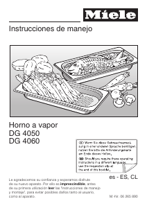 Manual de uso Miele DG 4060 Horno