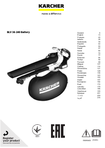 Manual Kärcher BLV 36-240 Battery Refulator frunze