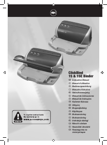 Handleiding GBC ClickBind 15 Inbindmachine