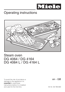 Manual Miele DG 4064 Oven