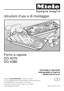 Manuale Miele DG 4080 Forno