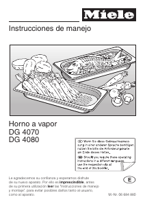 Manual de uso Miele DG 4080 Horno