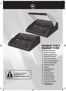 Bruksanvisning GBC ClickBind C150 Inbindningsmaskin