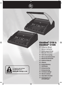 Brugsanvisning GBC ClickBind C150E Indbindingsmaskine