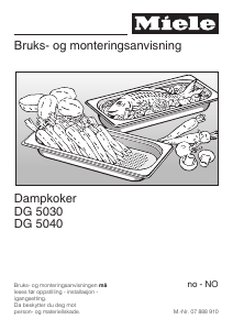 Bruksanvisning Miele DG 5030 Ovn