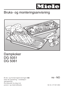 Bruksanvisning Miele DG 5051 Ovn