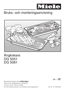 Bruksanvisning Miele DG 5051 Ugn