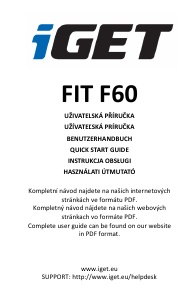 Használati útmutató iGet Fit F60 Okosóra
