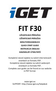 Használati útmutató iGet Fit F30 Okosóra