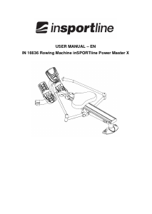 Manual inSPORTline IN 16636 Power Master X Rowing Machine