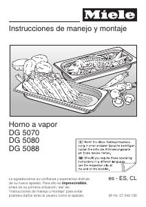 Manual de uso Miele DG 5080 Horno