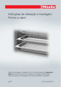 Manual Miele DG 6401 Forno