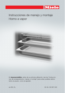 Manual de uso Miele DG 6401 Horno