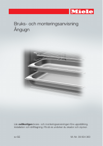 Bruksanvisning Miele DG 6401 Ugn