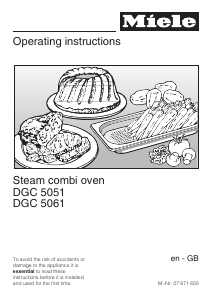 Manual Miele DGC 5061 Oven