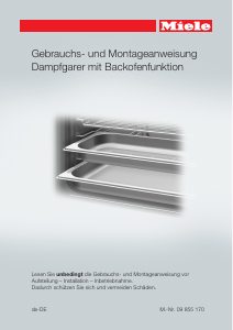 Bedienungsanleitung Miele DGC 6800 Backofen