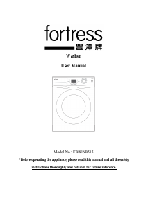 Manual Fortress FW816B515 Washing Machine