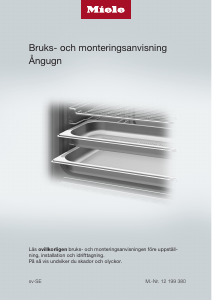 Bruksanvisning Miele DGC 7340 Ugn