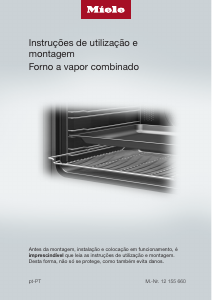 Manual Miele DGC 7351 Forno