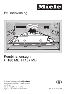 Bruksanvisning Miele H 186 MB Ugn