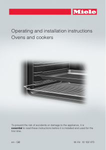 Manual Miele H 2161 B Oven