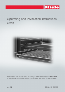 Manual Miele H 2161-1 B Oven