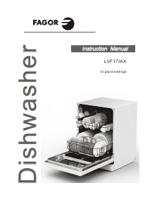 Manual Fagor LVF17IAX  Máquina de lavar louça