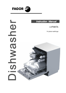 Manual Fagor LVF68ITA  Máquina de lavar louça