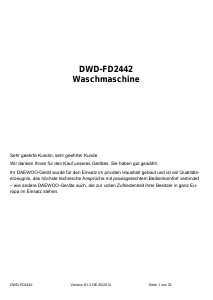 Bedienungsanleitung Exquisit DWD-FD2442 Waschmaschine