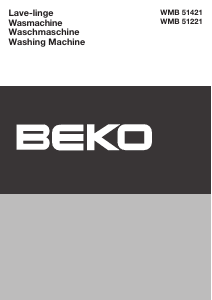 Manual BEKO WMB 51221 Washing Machine