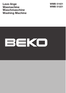 Mode d’emploi BEKO WMB 51221 Lave-linge