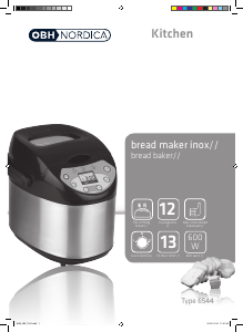 Manual OBH Nordica Inox Bread Maker