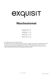 Bedienungsanleitung Exquisit WM 6910-10 Waschmaschine