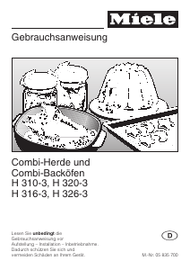 Bedienungsanleitung Miele H 326-3 Backofen