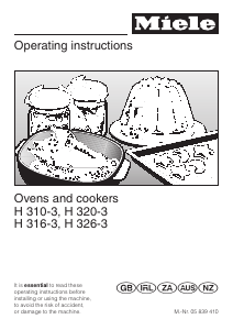 Manual Miele H 326-3 Oven