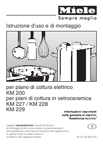 Manuale Miele H 331 E Forno