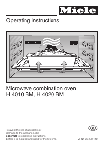 Manual Miele H 4020 BM Oven