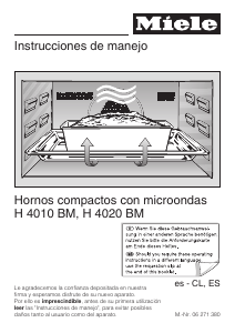 Manual de uso Miele H 4020 BM Horno