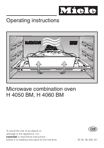 Manual Miele H 4060 BM Oven