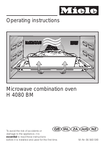 Manual Miele H 4080 BM Oven