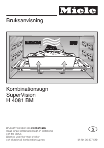 Bruksanvisning Miele H 4081 BM Ugn