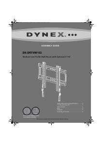 Manual Dynex DX-DRTVM102 Wall Mount