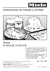 Manual de uso Miele H 4314 B Horno