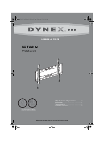 Manual Dynex DX-TVM112 Wall Mount