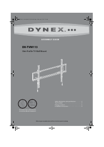 Manual Dynex DX-TVM113 Wall Mount