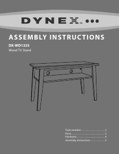 Handleiding Dynex DX-WD1335 TV meubel