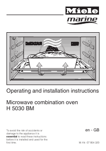 Manual Miele H 5030 BM Marine Oven
