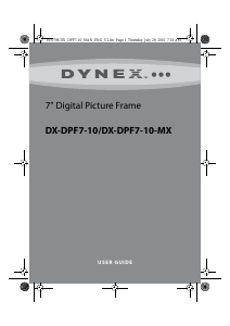 Manual Dynex DX-DPF7-10 Digital Photo Frame