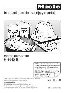 Manual de uso Miele H 5040 B Horno